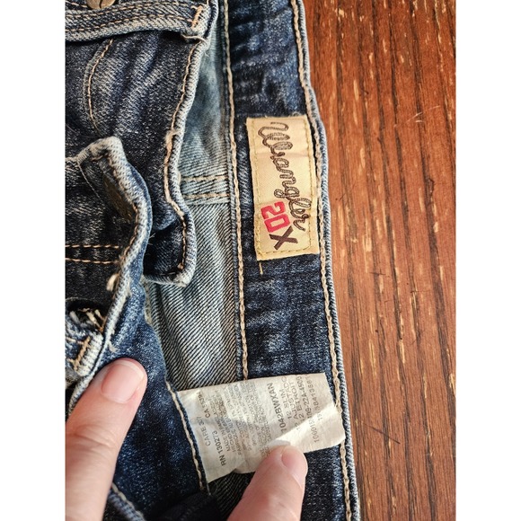 Wrangler 20X Boys Youth Thick Stitch Cowboy Bootcut Western Jeans 12 Slim (A357) - Picture 3 of 6